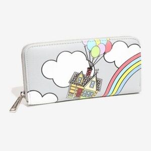 Loungefly Disney Pixar Up Rainbow Wallet - BoxLunch Exclusive gray up disney